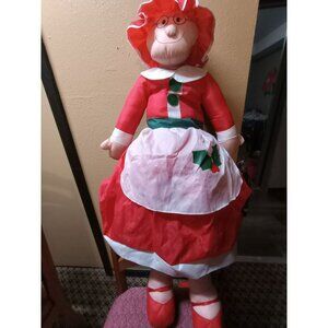 NOS 42 in collections etc Miss Santa Claus Christmas collectiblescloth plush